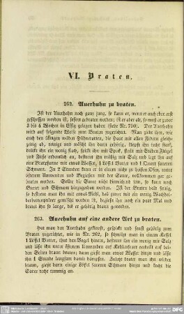 VI. Braten