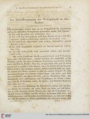 8: Zur Vervollkommnung der Wohngebäude in den Städten