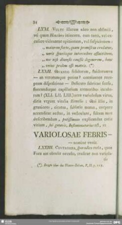 Variolosae Febris