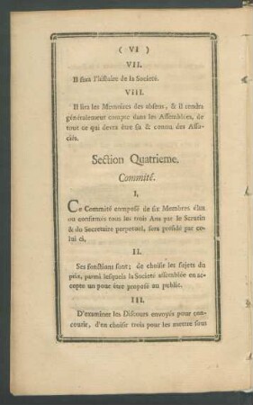 Section Quatrieme.