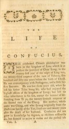 The life of Confucius