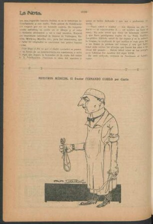 Nuestros médicos : El doctor Fernando Ciarlo