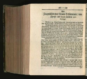 Die Zeugnüssen des Neuen Testaments/ von Christo ...