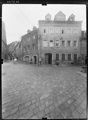 Meißen-Altstadt, Schloßberg 1. Wohnhaus (um 1900). Straßenfront