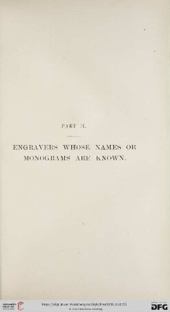 Part II: Engravers whose Names or Monograms are known