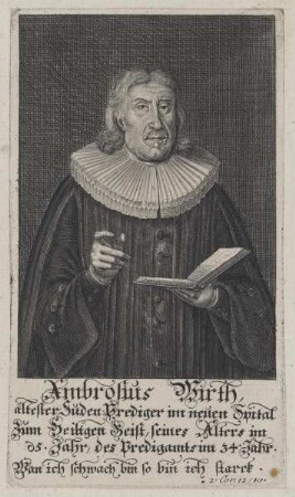 Bildnis des Ambrosius Wirth