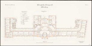 Amtsgericht, Berlin-Schöneberg: Grundriss Erdgeschoss 1:100