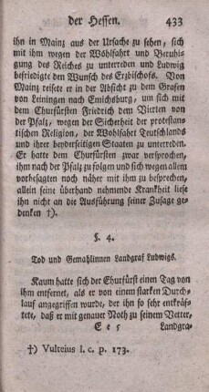 § 4. Tod und Gemahlinnen Landgraf Ludwigs.