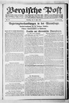 Bergische Post. 1924-1941