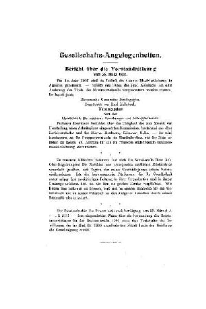 Gesellschafts-Angelegenheiten