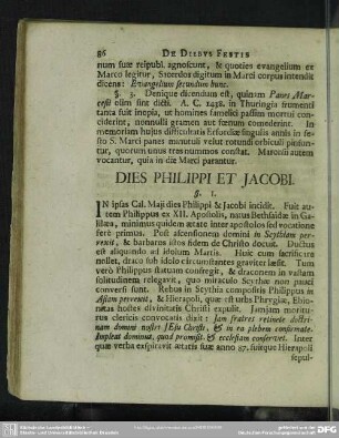 Dies Philippi Et Jacobi