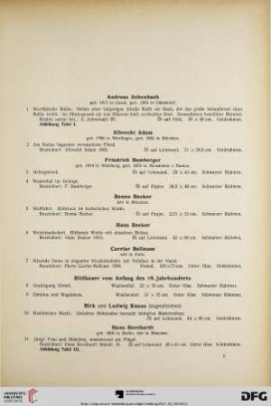 [Ölgemälde, Aquarelle und Handzeichnungen Moderner Meister] (Nr. 1-258)