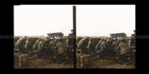 Soldaten am Geschütz, bei Bolimow