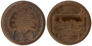 Kiel: Medaille auf die Versammlung der Land- und Forstwirte in Kiel am 6. November 1847