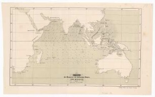 Karte der Monsune im Indischen Meere. Nord Declination.