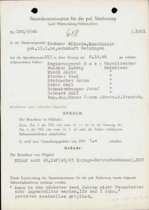 Krohmer, Wilhelm