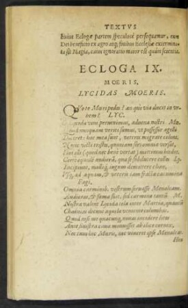 Ecloga IX. Moeris.