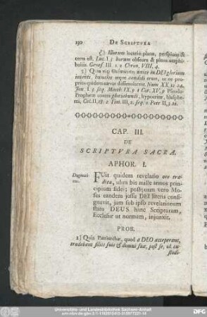 Cap. III. De Scriptura Sacra.