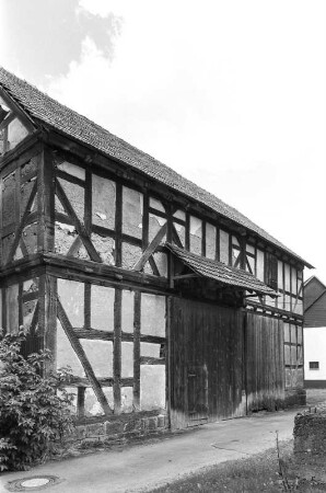 Scheune (Scheune, Fachwerk); Frankenberg, Linnerstraße 57, Im Dorf