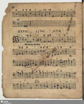 XXVII. Nun danket alle Gott