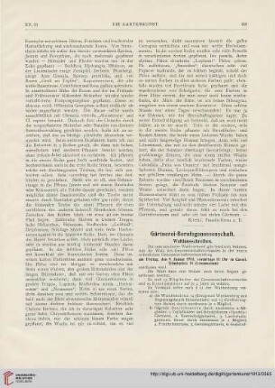 Gärtnerei-Berufsgenossenschaft: Wahlausschreiben