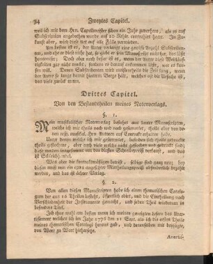 Drittes Capitel. Von den Bestandtheilen meines Notenverlags.