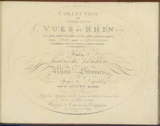 Collection de cinquante vues du Rhin les plus intéressantes et les plus pittoresques, depuis Spire jusqu'à Dusseldorf : dessinées sur les lieux d'après nature
