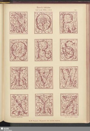 Barock-Initialen von Lucas Kilian