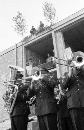 Richtfest für die Luftwaffenkaserne "General-Fahnert-Kaserne".