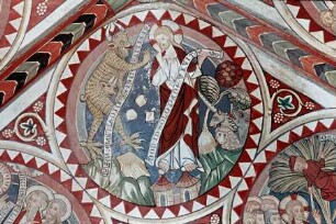 östliche Gewölbekappe — Bildfeld: Versuchung Christi