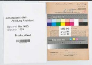 Entnazifizierung Alfred Broske , geb. 17.06.1900 (Stadtoberinspektor)