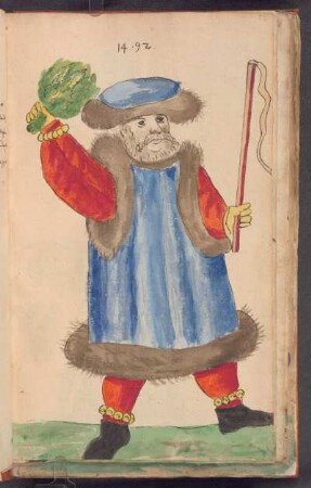 Schembartläufer mit Wappen, 1492