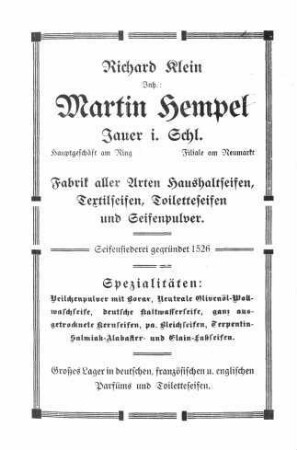 Neues Adreß- und Bürgerbuch der Stadt Jauer in Schlesien