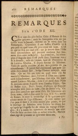160-173, Remarques-Notes sur l'Ode XII.