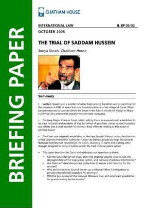 The trial of Saddam Hussein