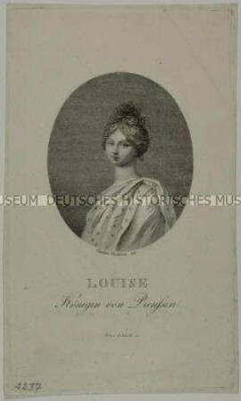 Ovales Bildnis der Königin Luise von Preußen