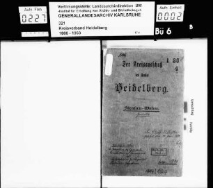 Vollzug des Straßengesetzes vom 14. Juni 1884