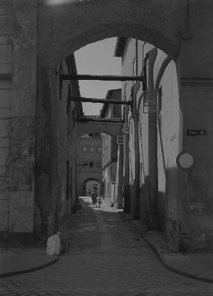 Stralsund. Blick von der Fährstraße in die Bechermacherstraße