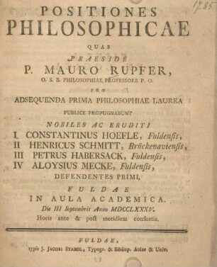 Positiones philosophicae