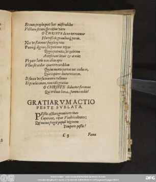 Gratiarum Actio Peste Sublata.