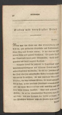 Sieben und dreyßigster Brief