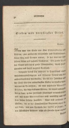 Sieben und dreyßigster Brief