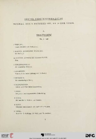 A. Textilien (Nr. 1-145)