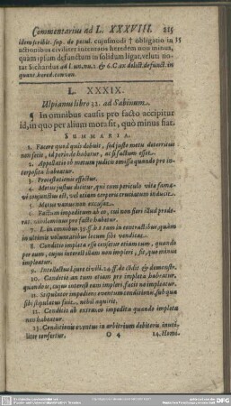 L. XXXIX. Uspianus libro 32. ad Sabinum
