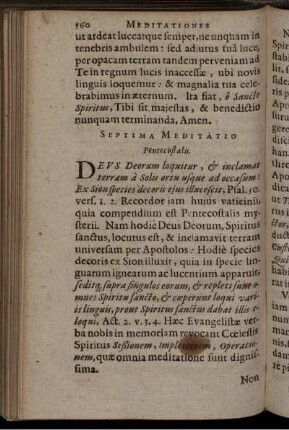 Septima Meditatio Pentecostalis