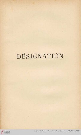 Désignation - Écoles Flamande et Hollandaise (Nr. 1 - 47)