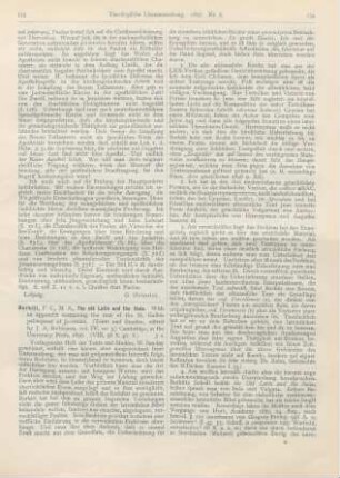 133-135 [Rezension] Burkitt, F. C., The old Latin and the Itala