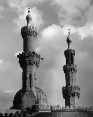 Kairo. Al-Azhar-Moschee (970/973). Zwei Minarette