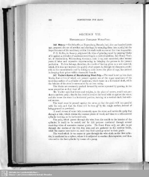 Section VII. Mechanical Prepared Wood-Pulp.