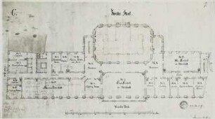 Dresden, Landhaus, Grundriss 2. Obergeschoss